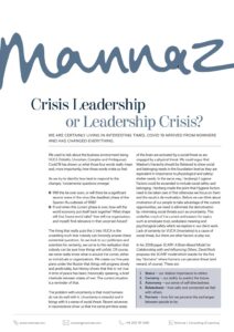 Crisis Leadership, Paul Blackhurst, Mannaz